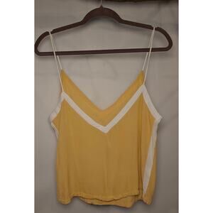 Free People Yellow Sheer Tank Size Small